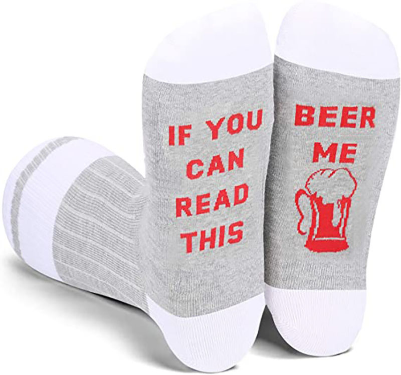 IF YOU CAN READ THIS Crew Sock Hosiery Novelty Socks